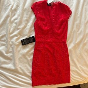 bebe red dress